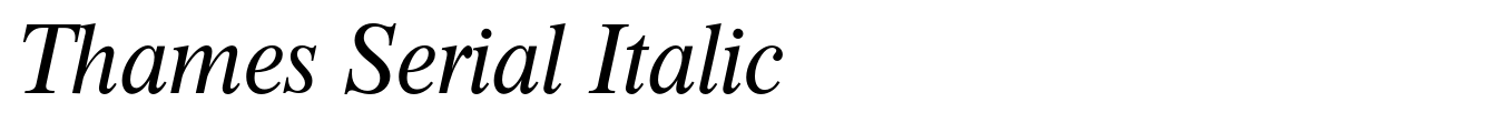 Thames Serial Italic image